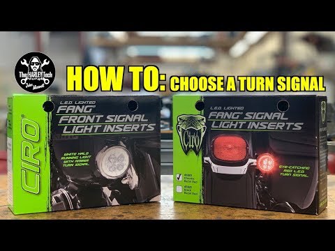 Ciro Fang® Rear Red Or Amber LED Turn Signal Inserts With Bezel (Single Filament Bulb)