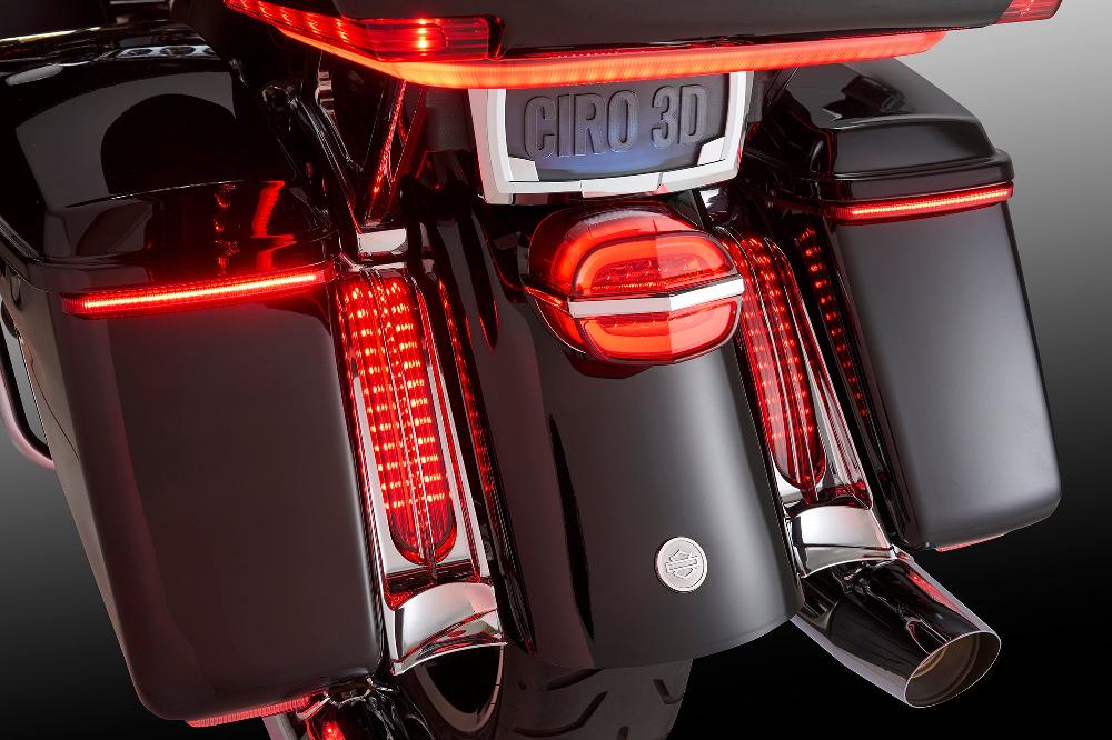 Ciro Filler Panel Lights For Ultra And Road King With AMBER Turn Signals