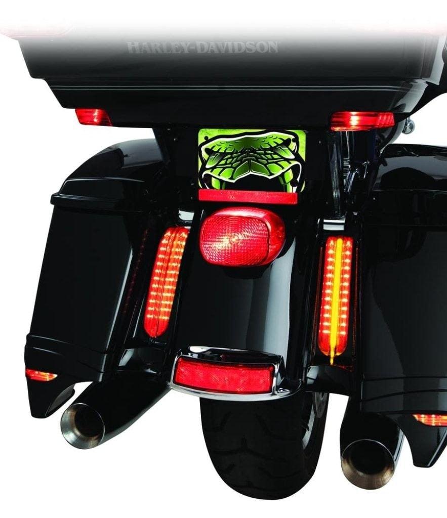 Ciro Filler Panel Lights For Ultra And Road King With AMBER Turn Signals