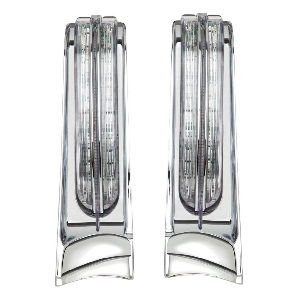 Ciro Filler Panel Lights For Ultra And Road King With AMBER Turn Signals