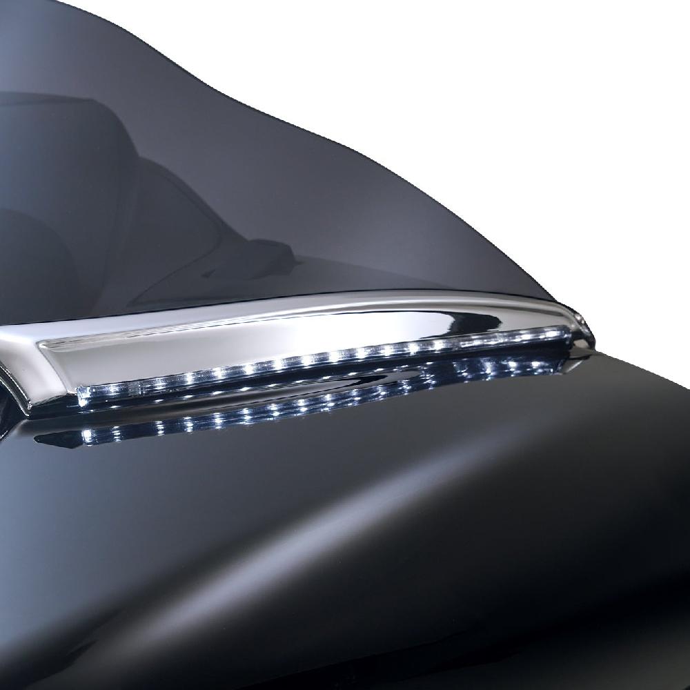 Ciro Horizon LED Lighted Windshield Trim For Road Glide