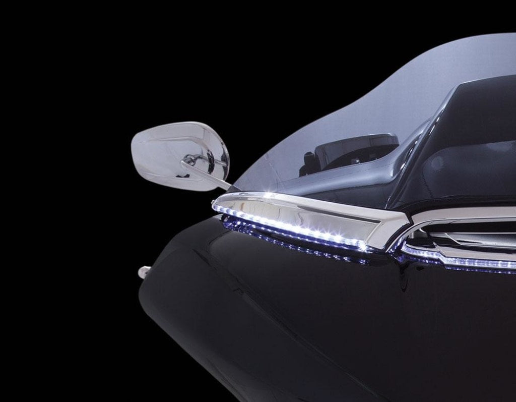Ciro Horizon LED Lighted Windshield Trim For Road Glide