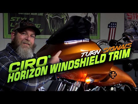 Ciro Horizon LED Lighted Windshield Trim For Road Glide