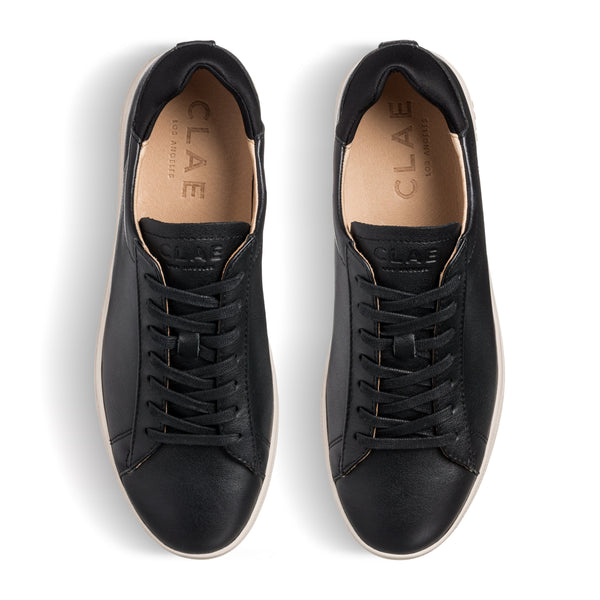 Clae BRADLEY ESSENTIALS Black Milled Tumbled Leather