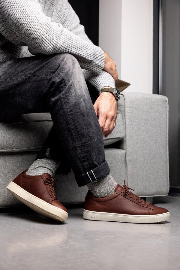 Clae BRADLEY ESSENTIALS Cocoa Leather