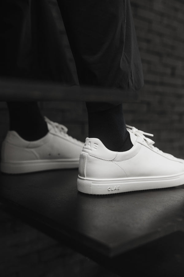 Clae BRADLEY ESSENTIALS Triple White Leather
