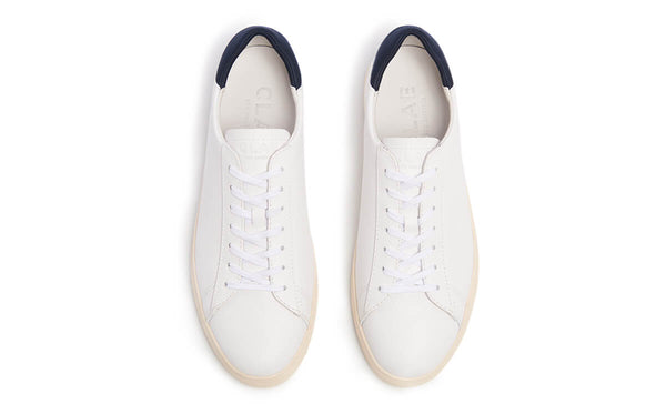 Clae BRADLEY ESSENTIALS White Leather Navy