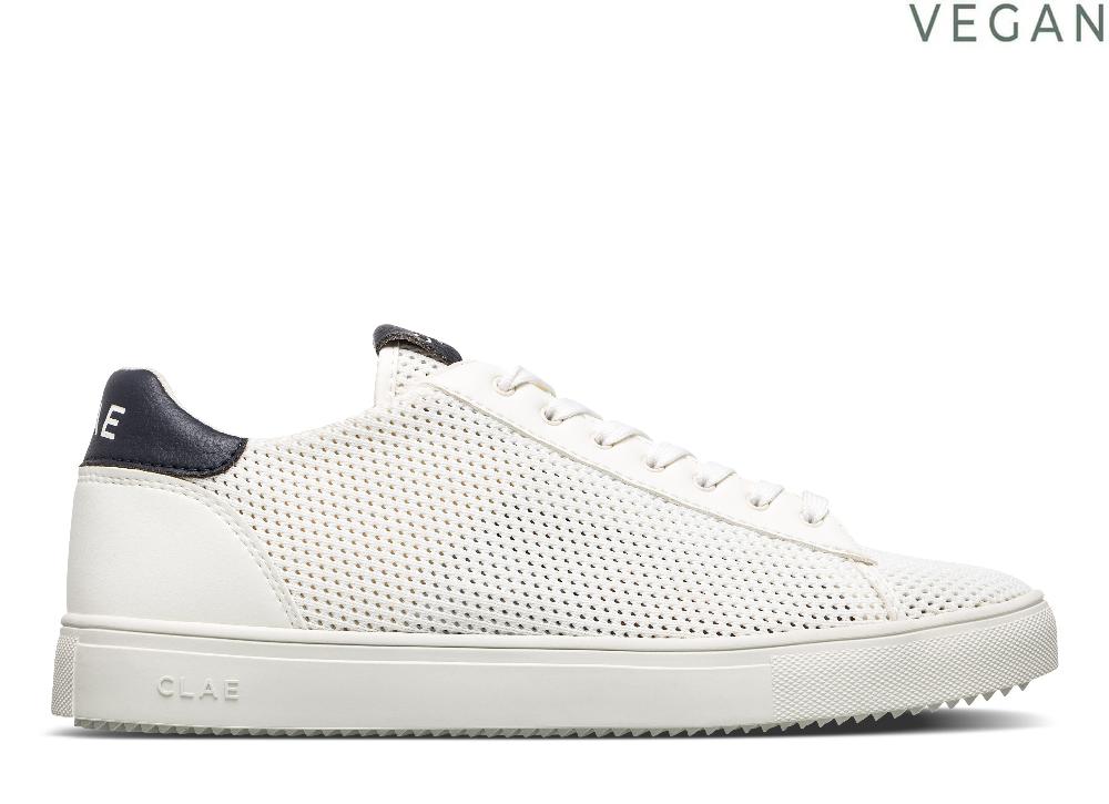 clae BRADLEY KNIT white navy cactus