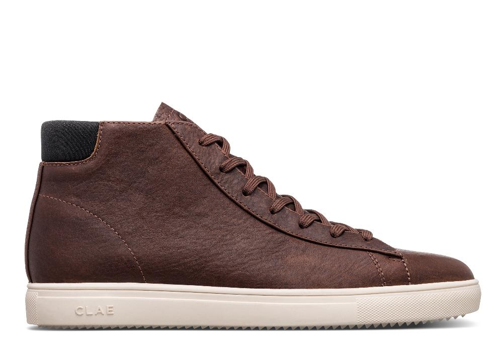 clae BRADLEY MID Cocoa Leather