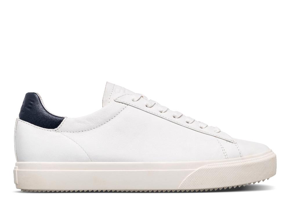 clae BRADLEY VENICE White Leather Navy