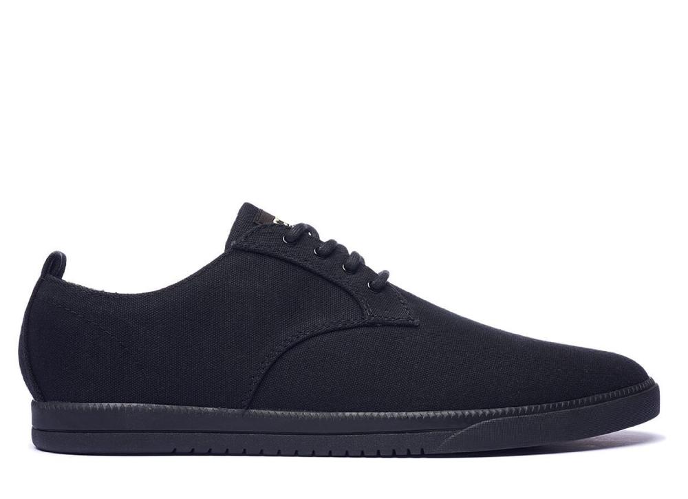 clae ELLINGTON TEXTILE Black Waxed Canvas