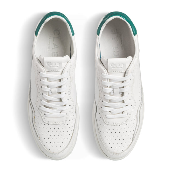 Clae HAYWOOD White Leather Galapagos