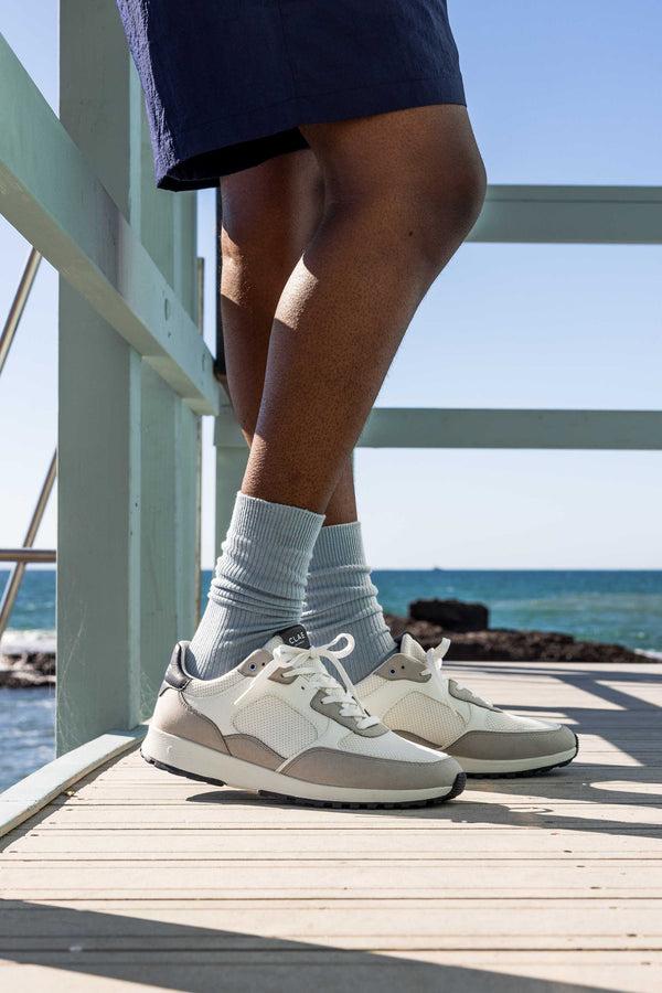 Clae JOSHUA Microchip White Navy