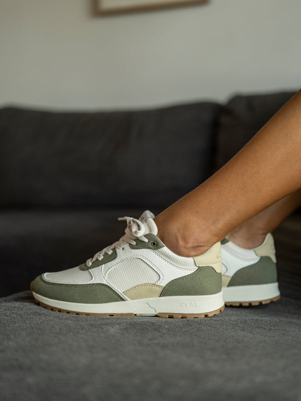 Clae JOSHUA Olive Off-White