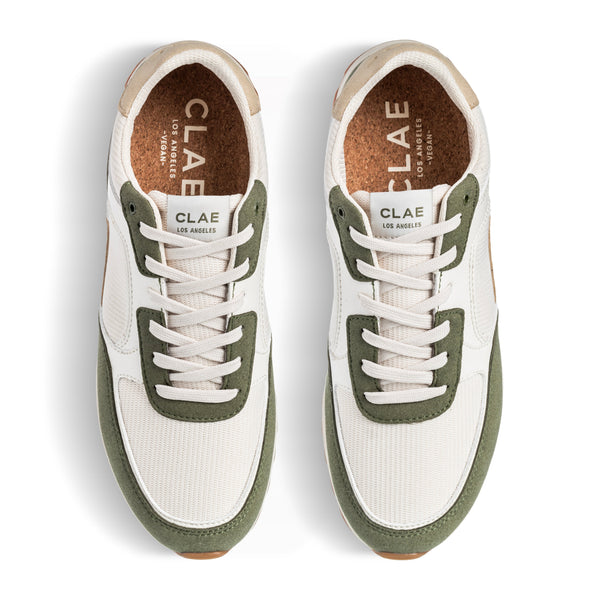 Clae JOSHUA Olive Off-White