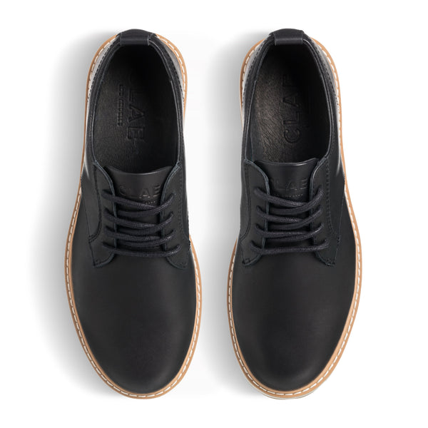Clae LOGAN Antique Black Leather
