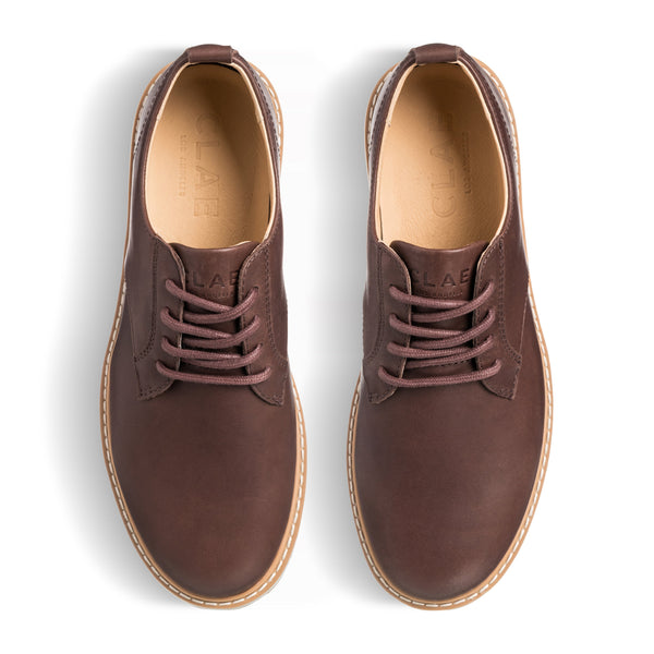 Clae LOGAN Antique Brown Leather