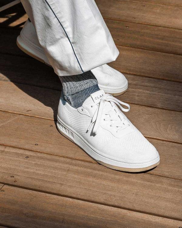Clae MALONE KNIT White Cactus Blue Shadow