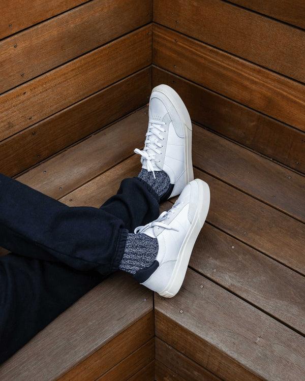 Clae MONROE VENICE White Leather Black