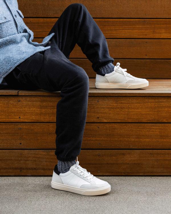 Clae MONROE VENICE White Leather Black