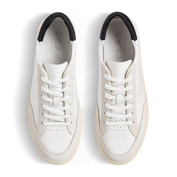 Clae MONROE VENICE White Leather Black