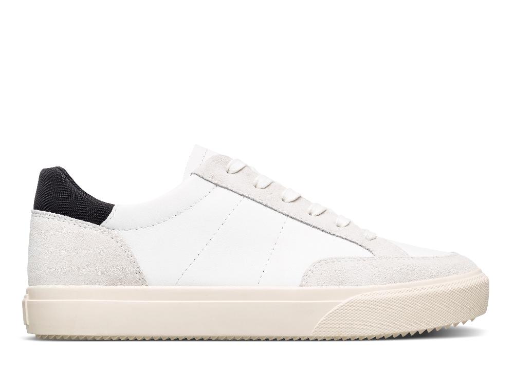clae MONROE VENICE White Leather Black