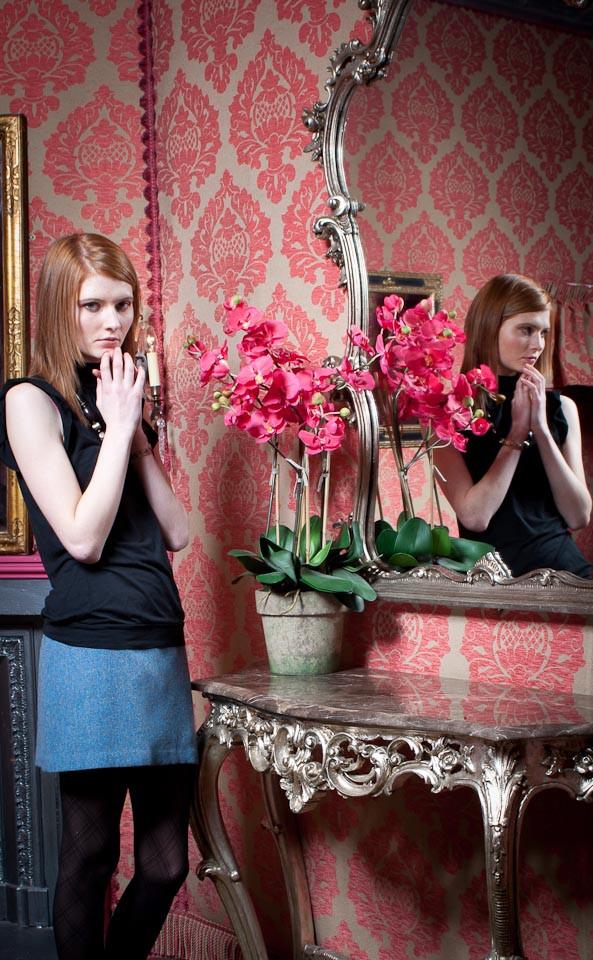 Clan A‑line Mini Skirt Tweed