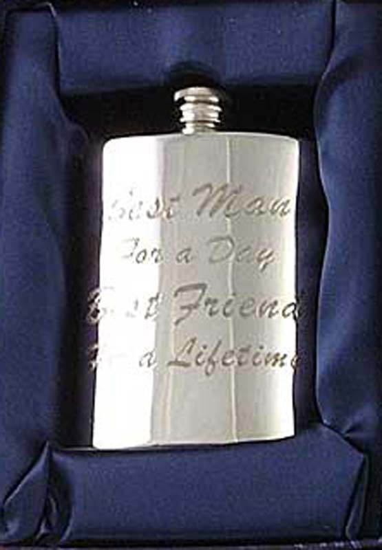 clan Best Man Hip Flask