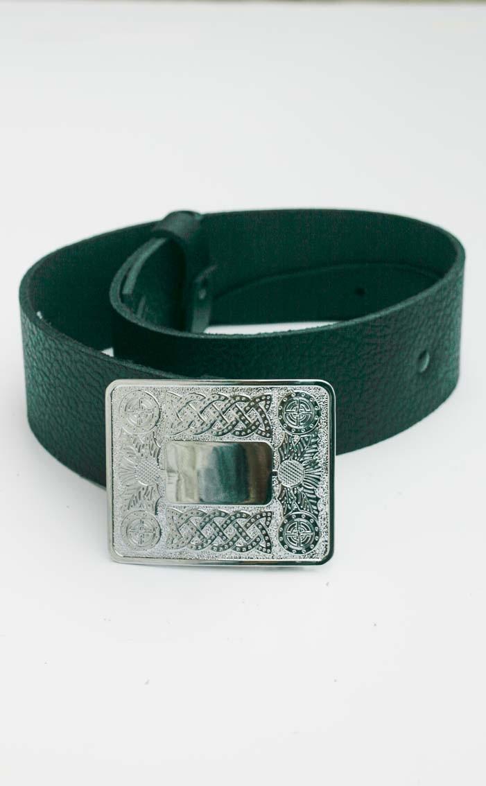 clan Boy's Leather Belt with Buckle
