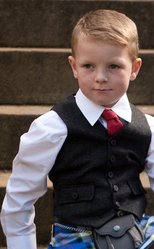 clan Boy's Tweed Argyll 5 Button Vest