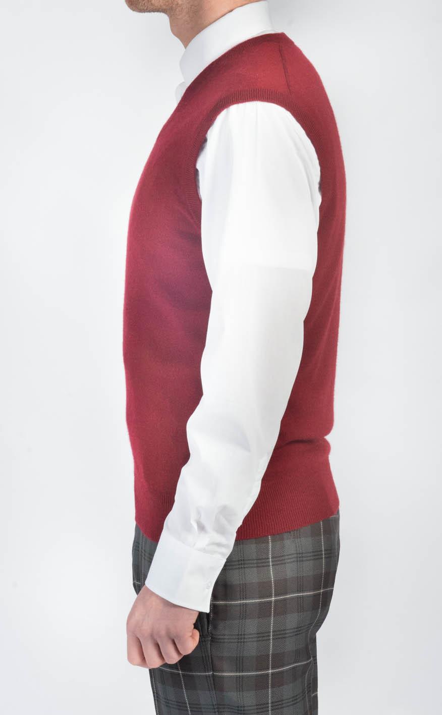 Clan Cashmere V Neck Sleeveless Sweater