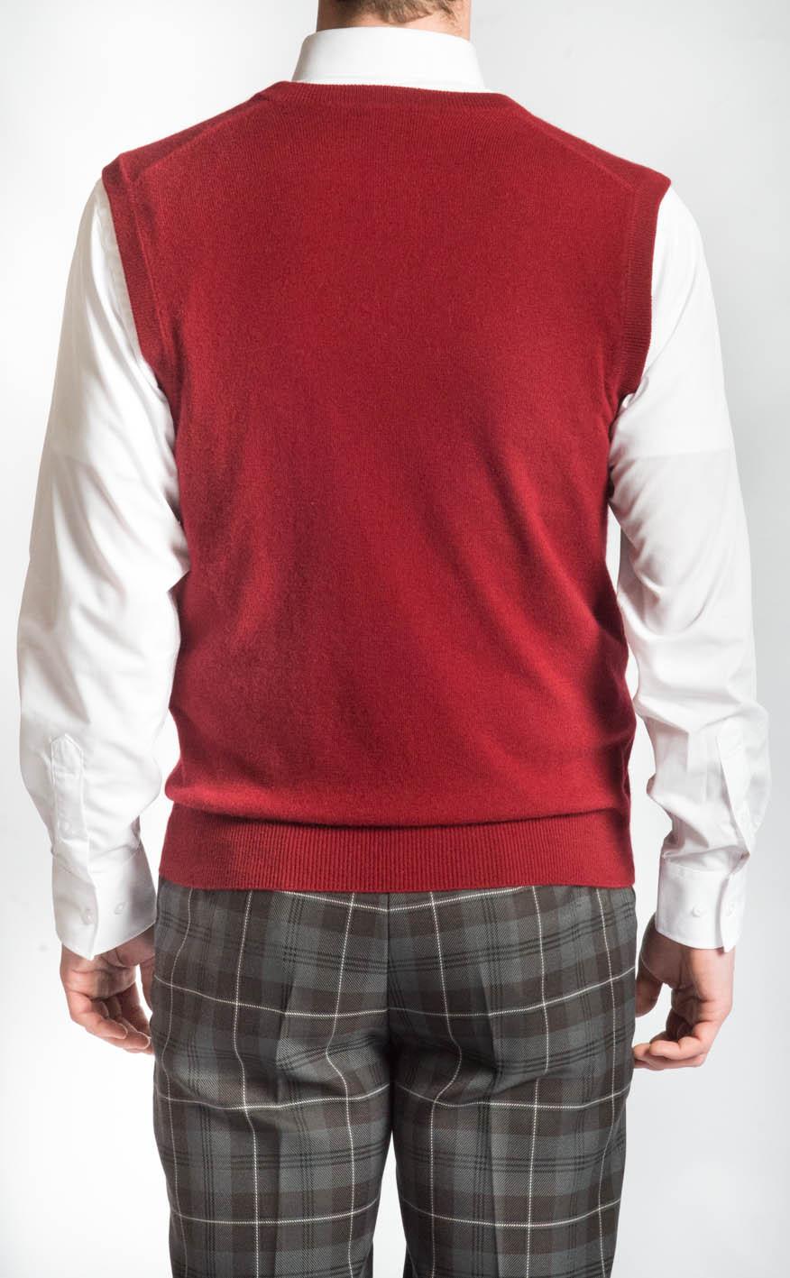 Clan Cashmere V Neck Sleeveless Sweater