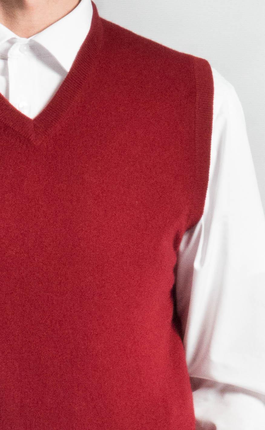 clan Cashmere V Neck Sleeveless Sweater