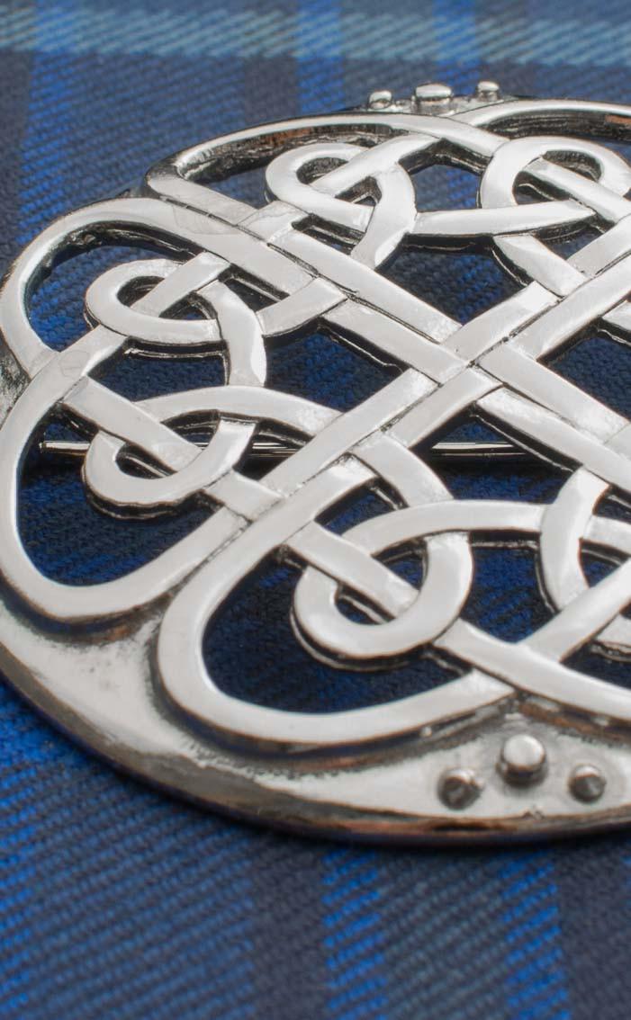 Clan Cathedral Plaid Brooch