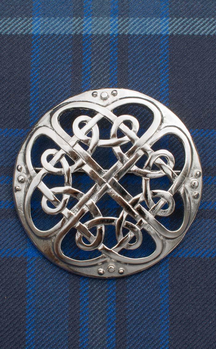 clan Cathedral Plaid Brooch