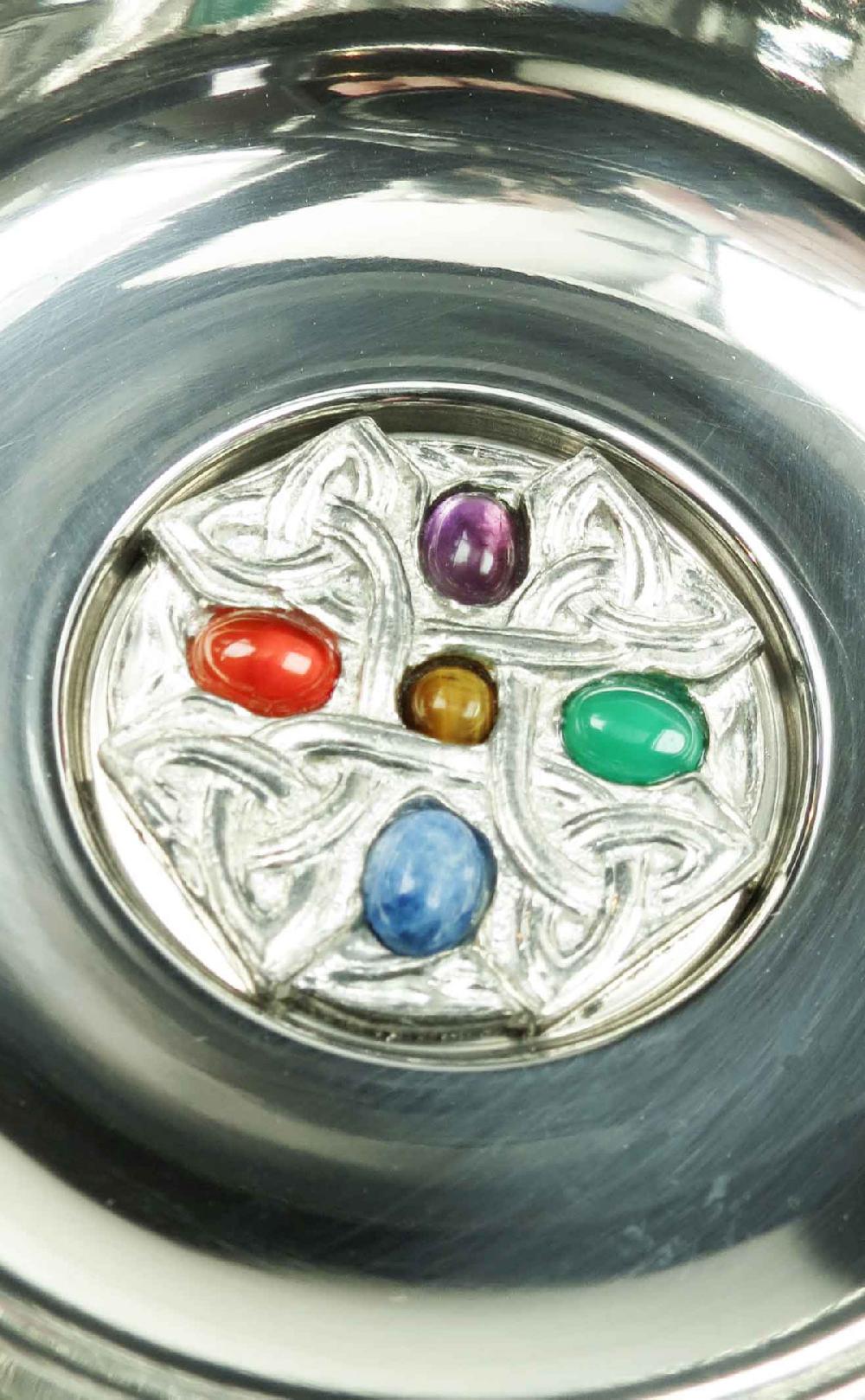 Clan Celtic Gemset Quaich