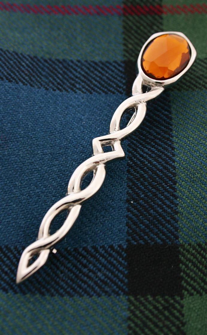 clan Celtic Jewel Kilt Pin