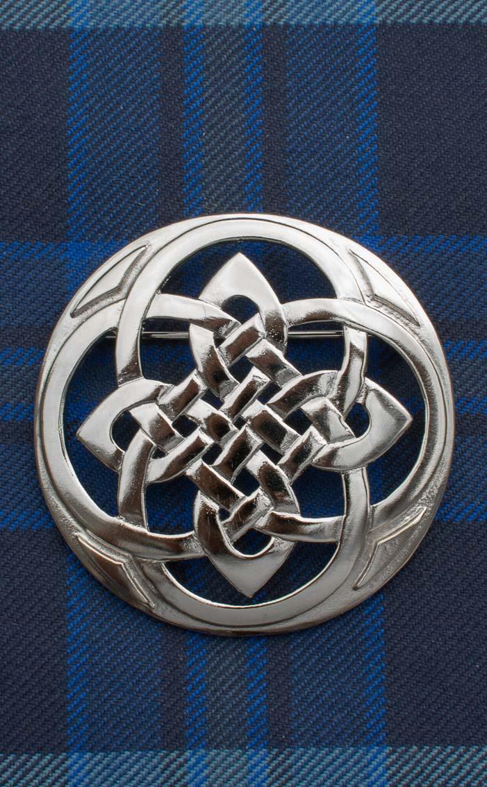 clan Celtic Plaid Brooch