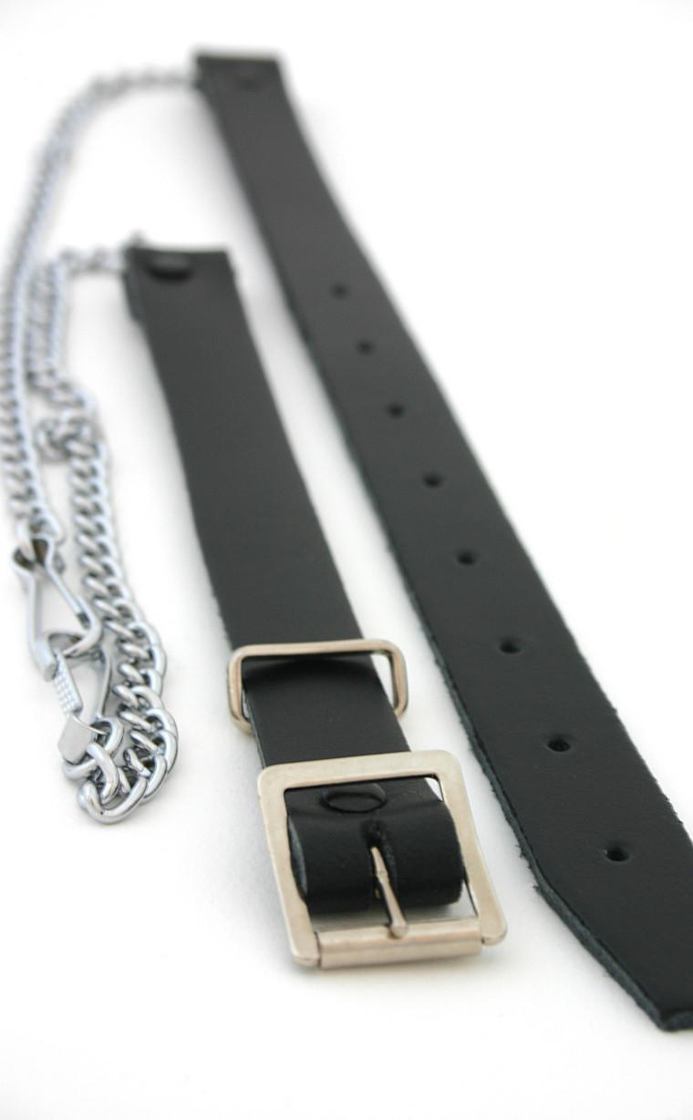 clan Chrome Leather Chain Strap
