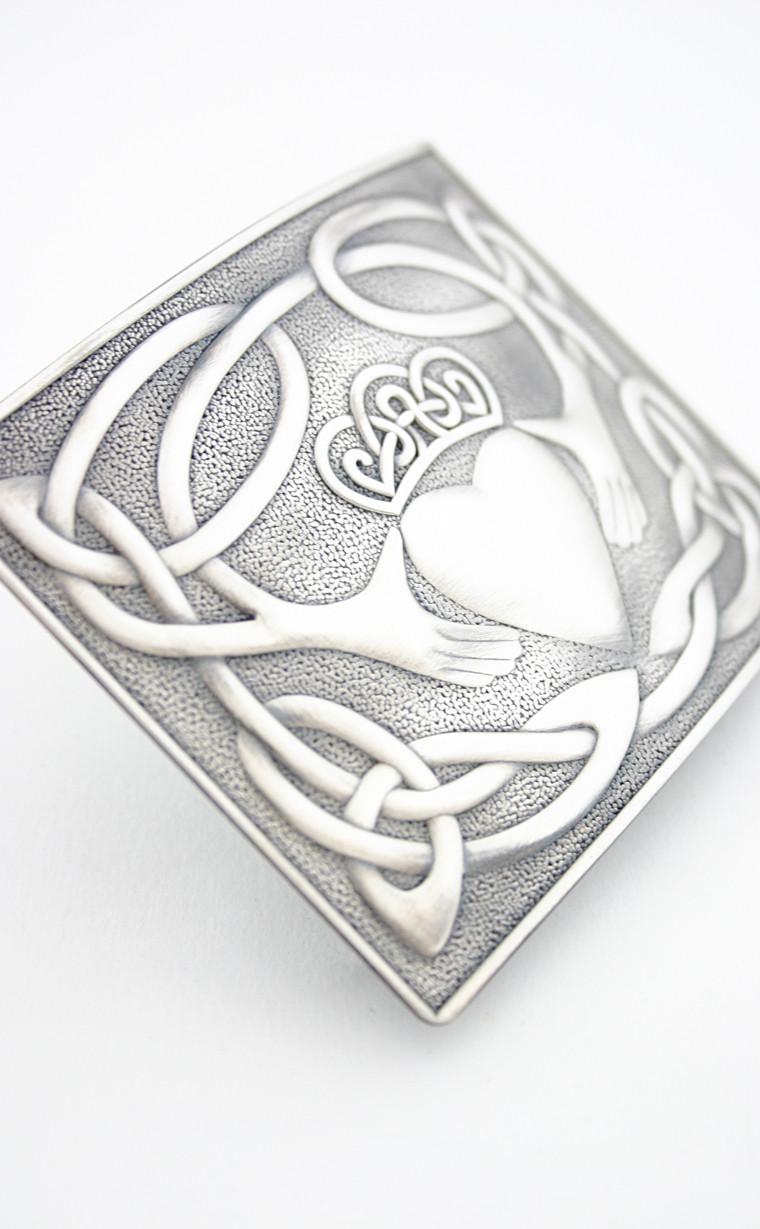 clan Claddagh Belt Buckle