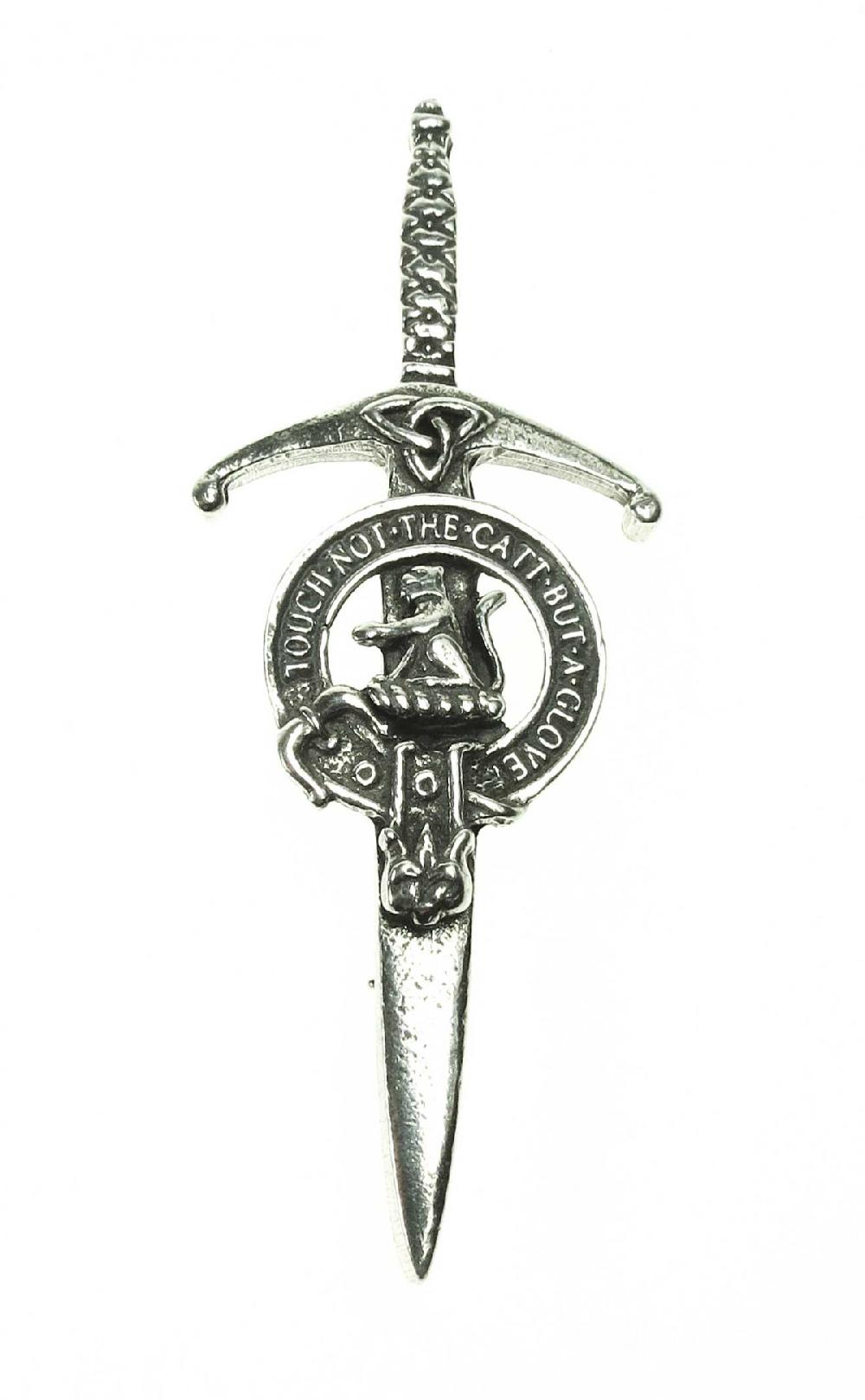clan Clan Crest Kilt Pin in Pewter