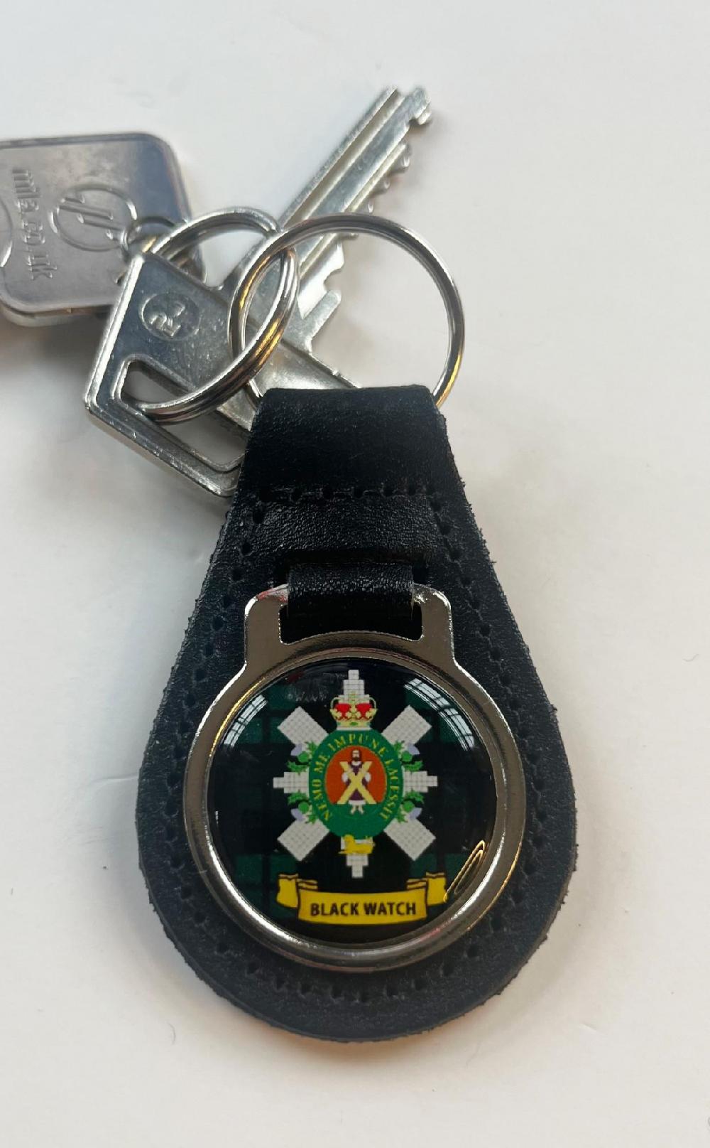 Clan Clan Crest Leather Key Fob