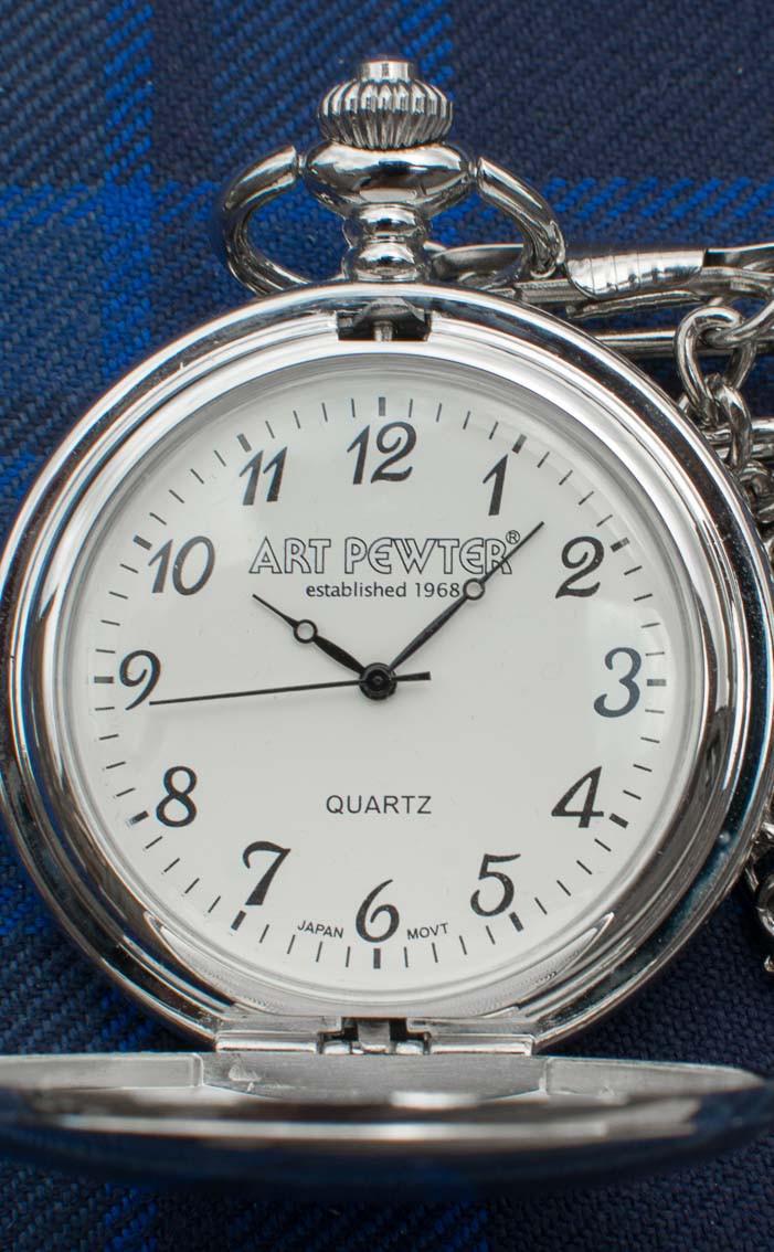 Clan Clan Crest Quartz Pocket Watch