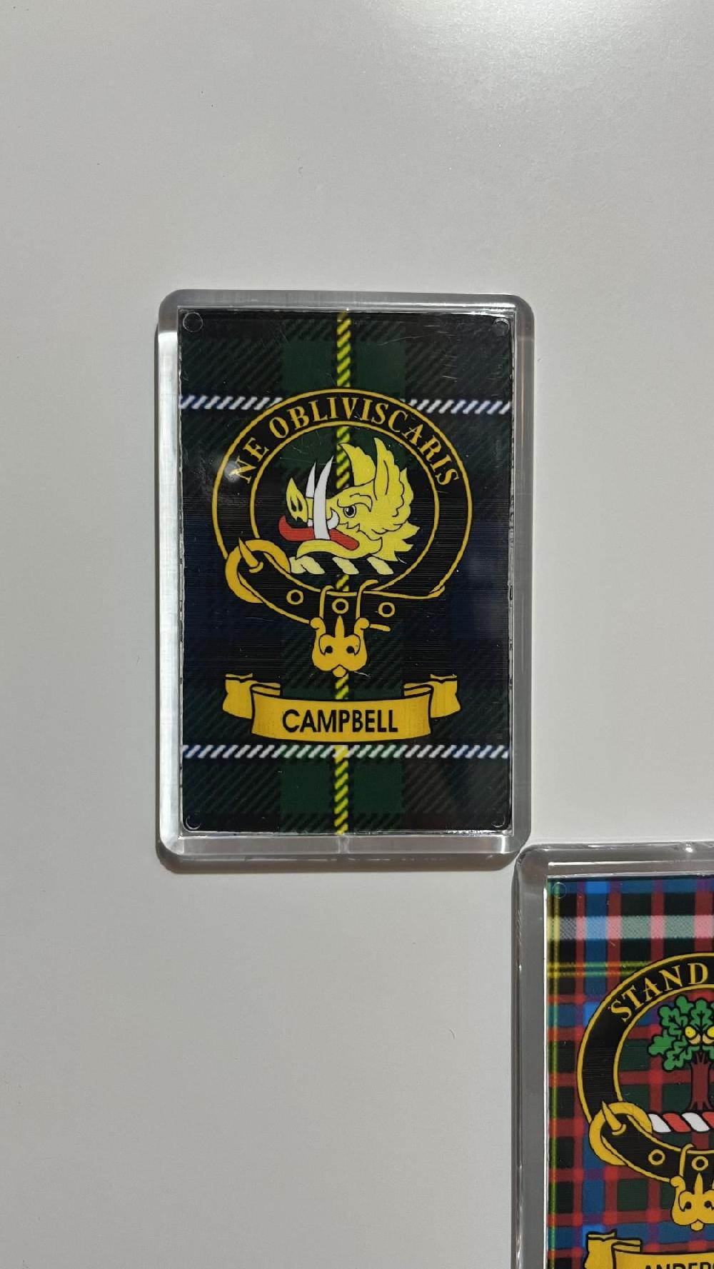 Clan Clan Crest Rectangular Fridge Magnet