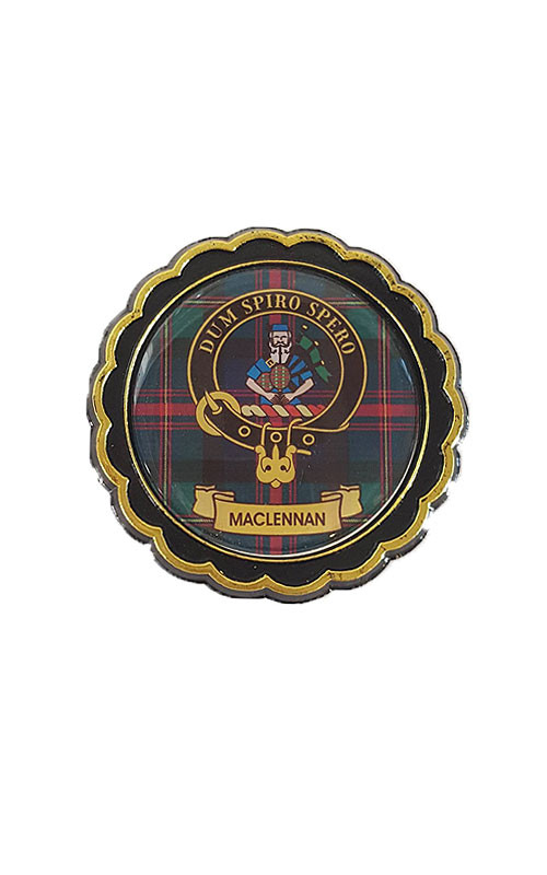 Clan Clan Crest Round Fridge Magnet