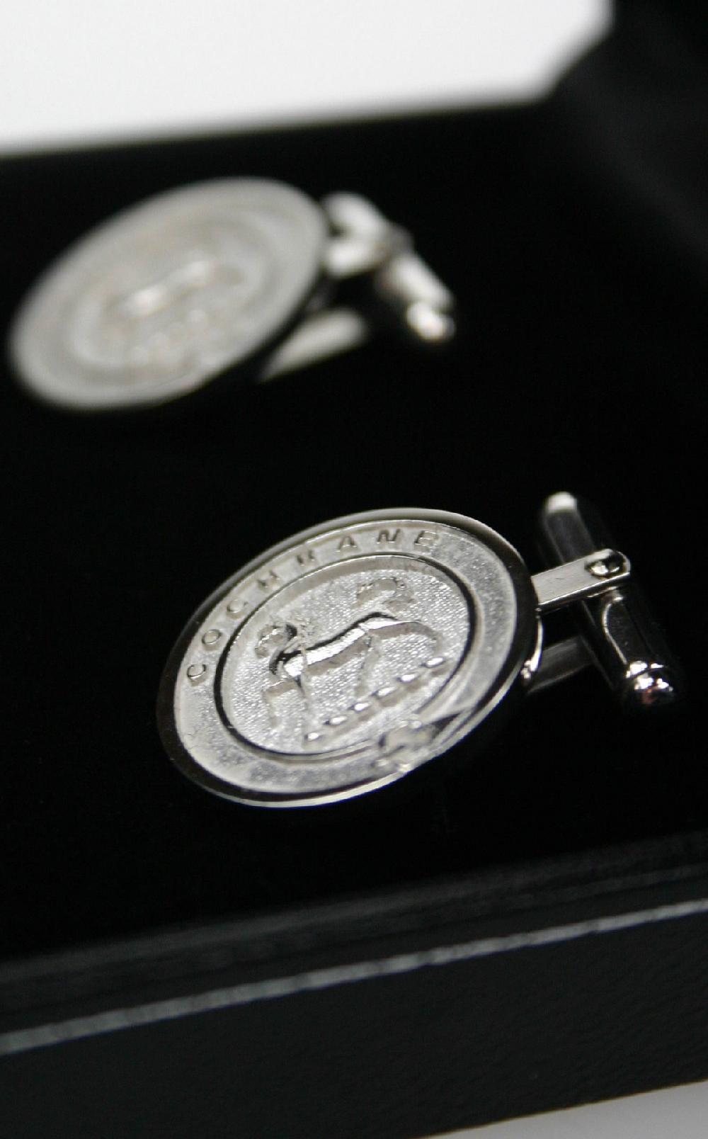Clan Clan Crest Silver Cufflinks