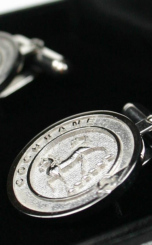 Clan Clan Crest Silver Cufflinks