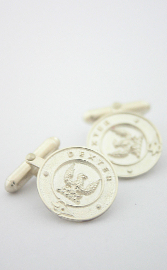 clan Clan Crest Silver Cufflinks