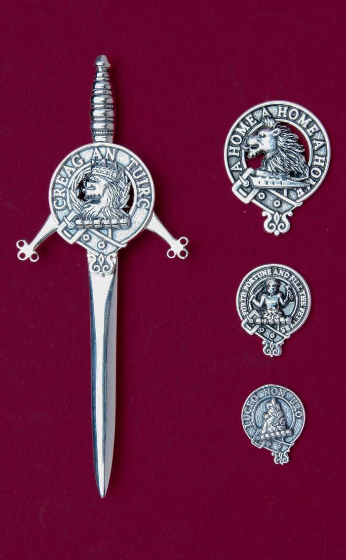 clan Clan Crest Silver Kilt Pin