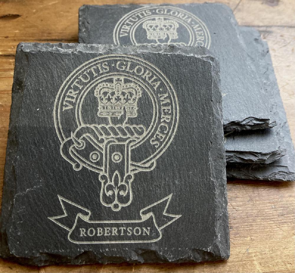 Clan Clan Crest Slate Drinks Coasters Set